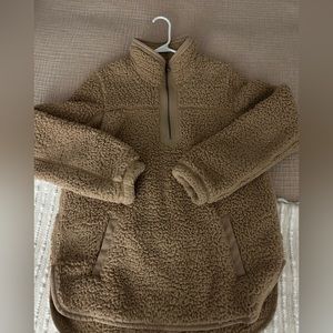 Abercrombie Sherpa quarter zip fleece